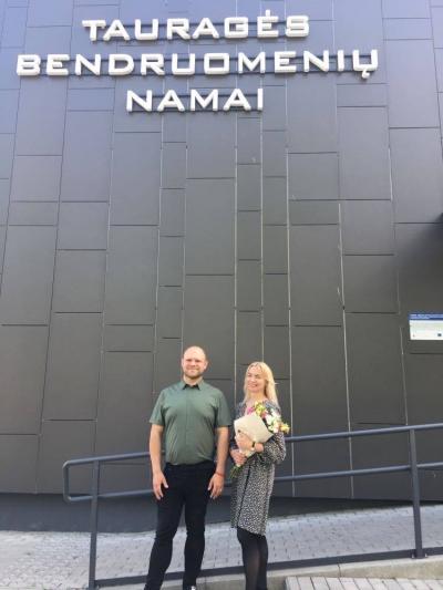 Tauragės miesto vietos veiklos grupė pasveikino naują pirmininką