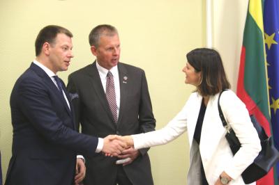 Su finansų ministru V. Šapoka aptarta Tauragės regiono plėtra ir mokesčių reforma